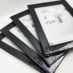 IKEA Fiskbo 5x7" Black Photo Picture Frames 4 Pack Sealed